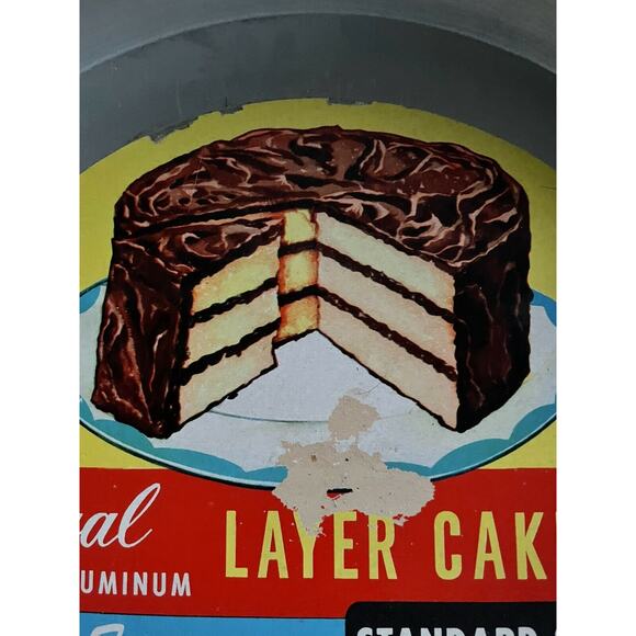 vtg Regal Ware quality aluminum layer cake pan USA With Original Label - Picture 4 of 7